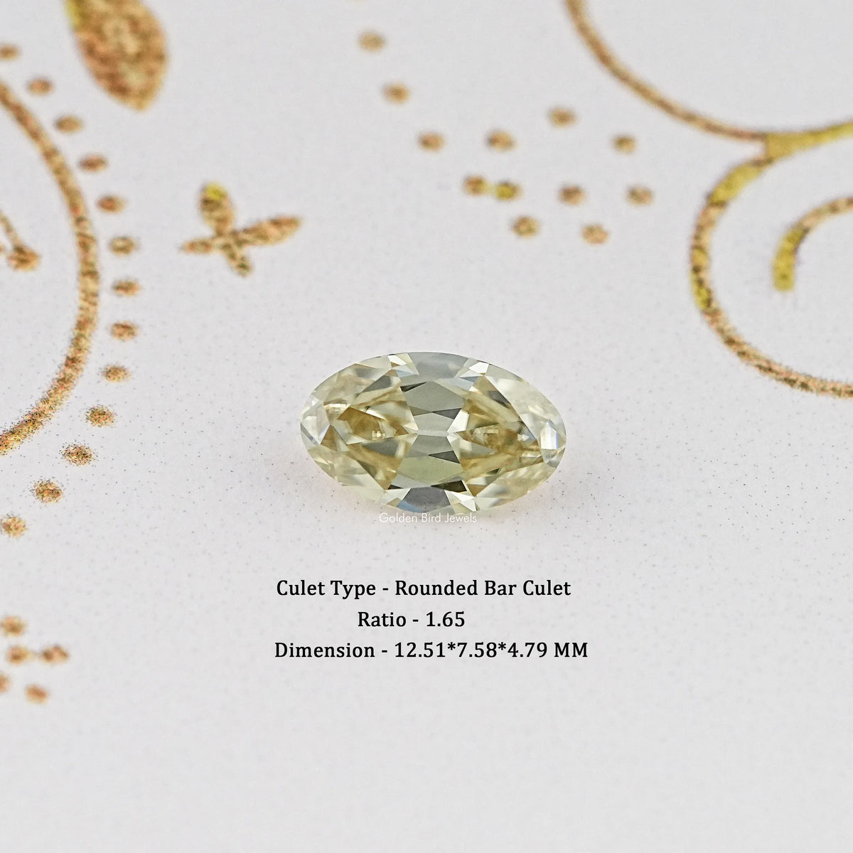 Old Mine Oval Cut Loose Moissanite Stone