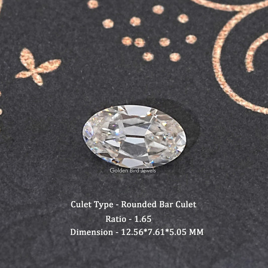 Old Mine Oval Moissanite Loose Stone