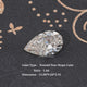 Off White Old Mine Pear Loose Moissanite