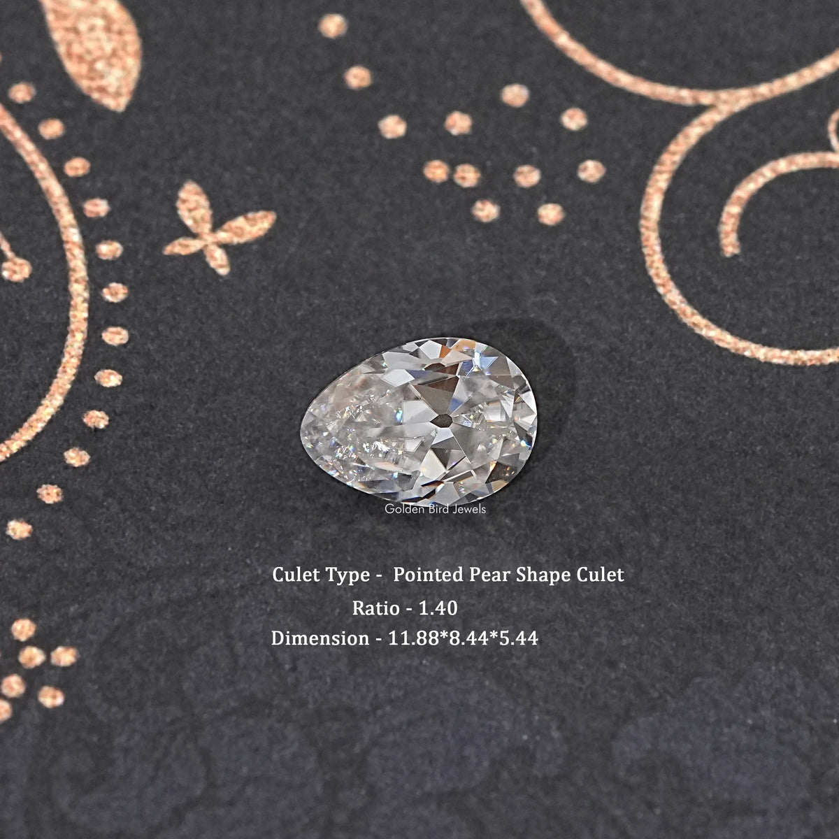 Old Mine Pear Cut Loose Moissanite