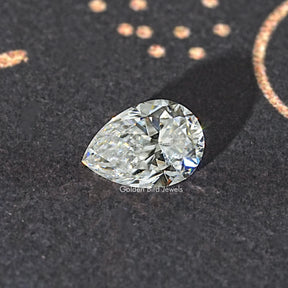 Colorless Pear Moissanite Loose Stone