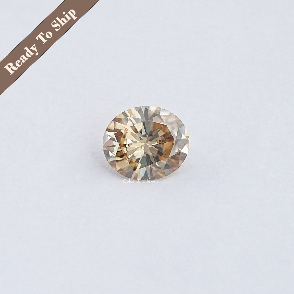 Yellow Oval Cut Loose Moissanite