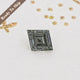Gray Lozenge Cut Moissanite Stone