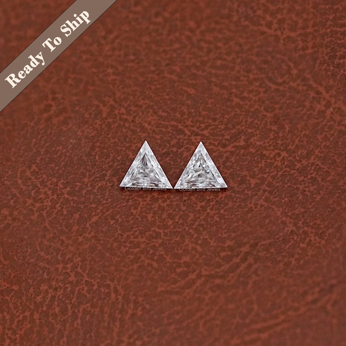 Triangle Cut Loose Moissanite Matching Pair