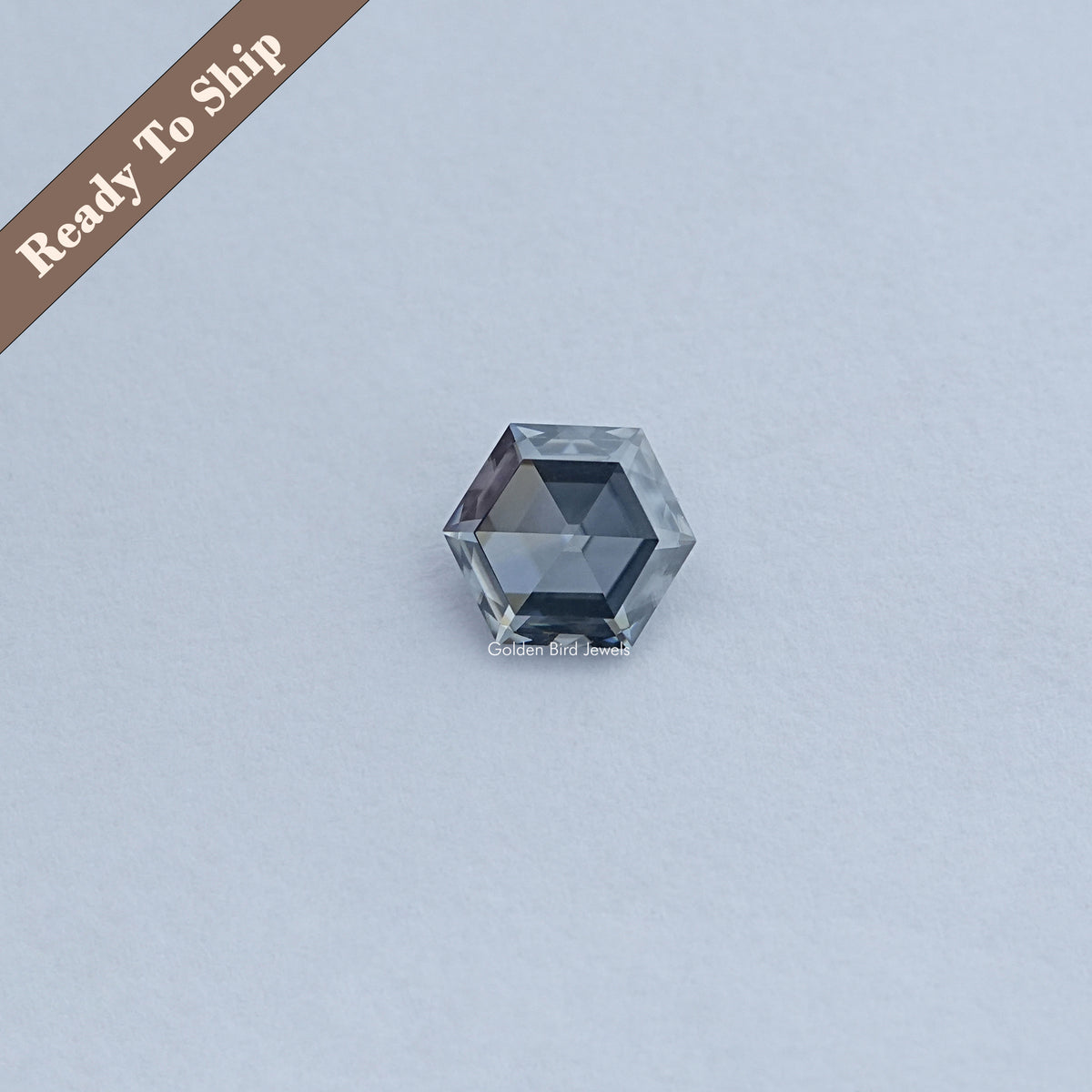 Rose Cut Hexagon Moissanite Loose Stone