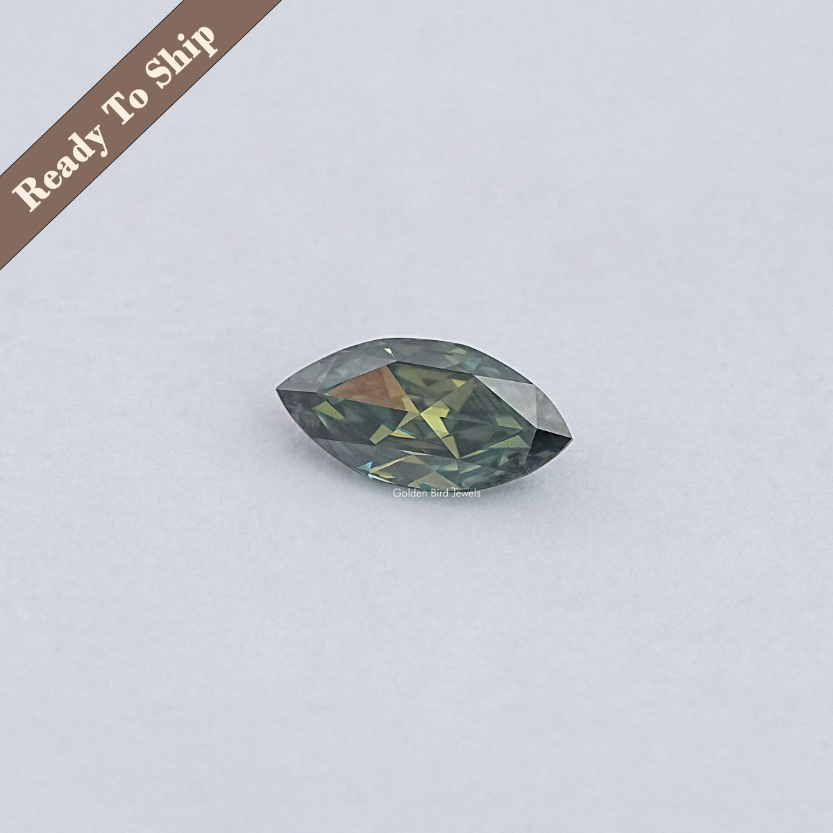 Rose Cut Marquise Moissanite Loose Stone