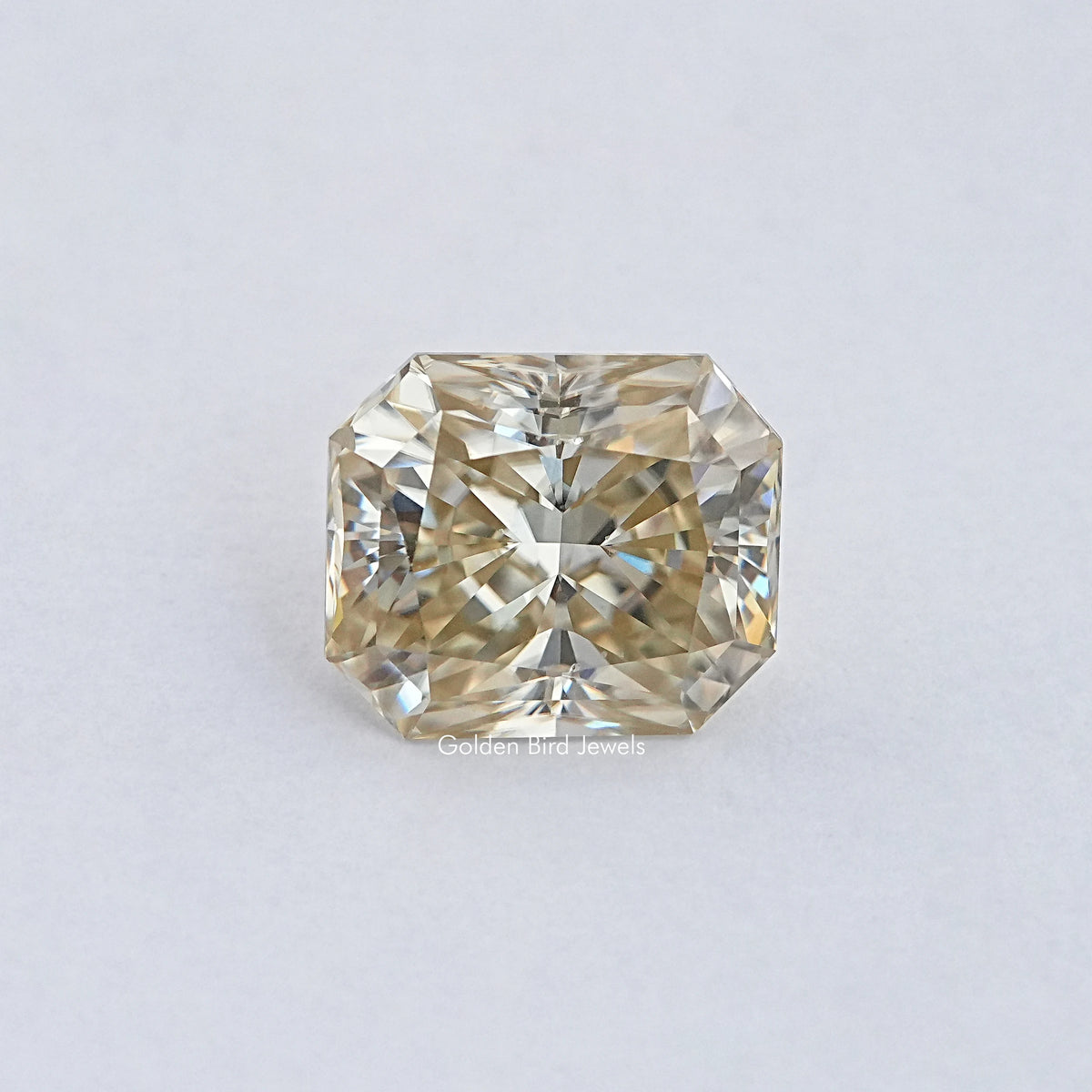 Yellow Radiant Cut Moissanite Loose Stone