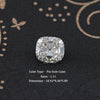 Off White Old Mine Cushion Cut Loose Moissanite