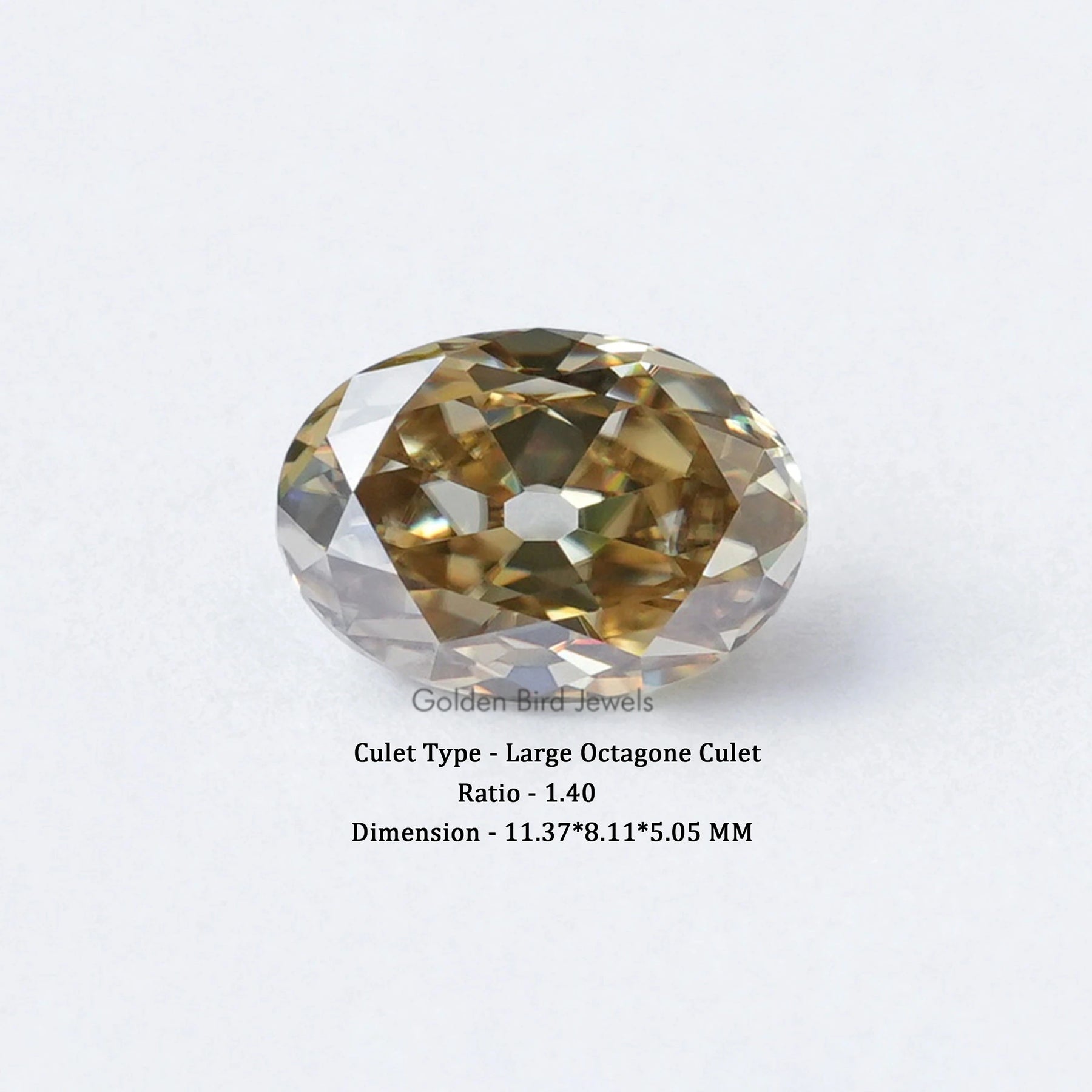 Old Mine Oval Moissanite Loose Stone