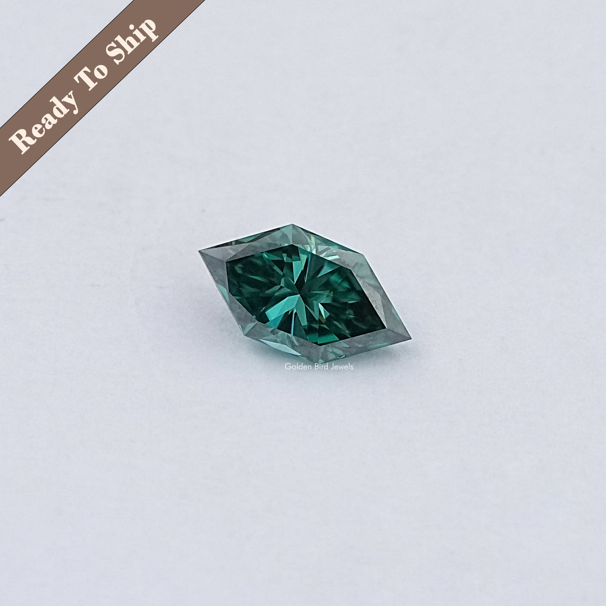 Green Dutch Marquise Moissanite Loose Stone