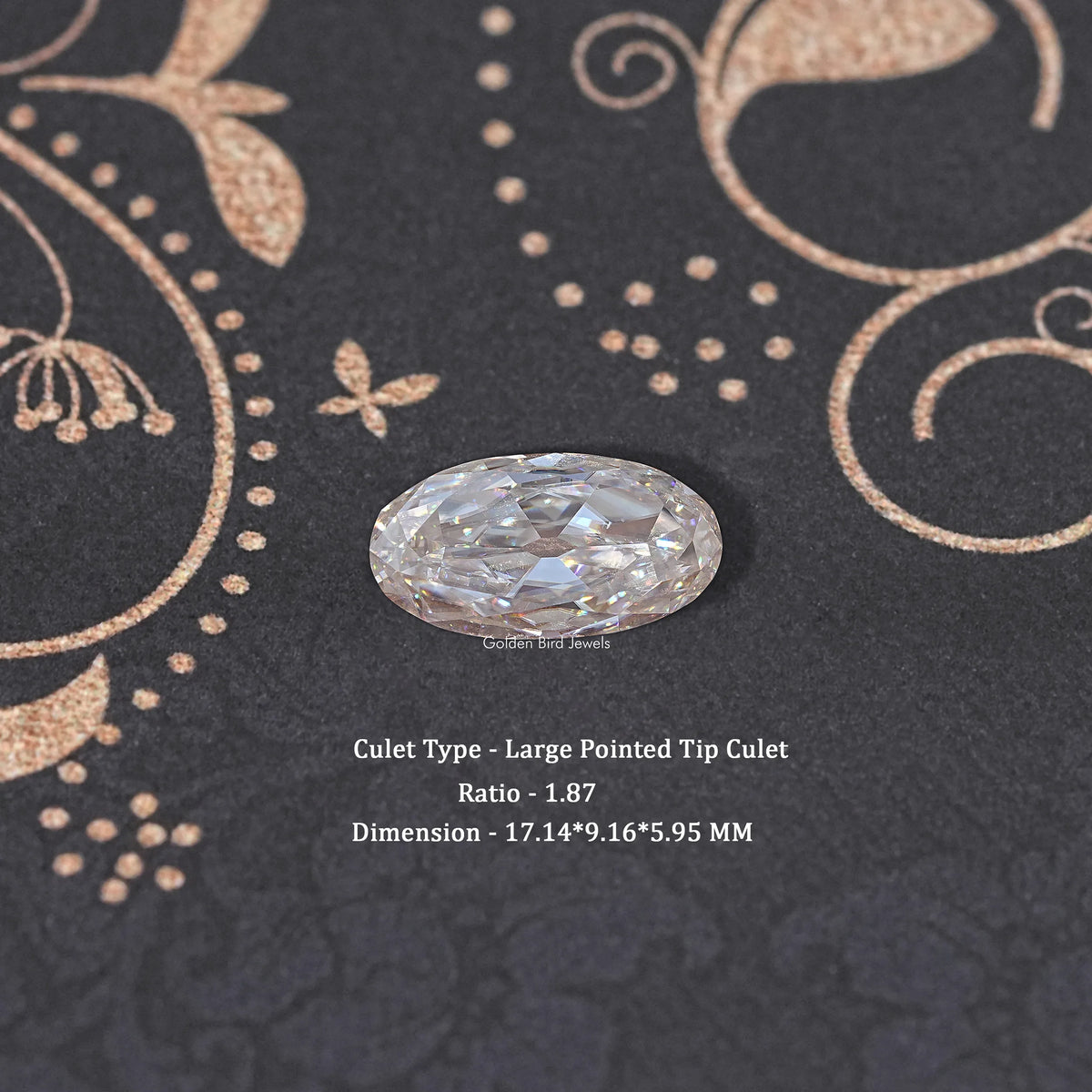 Near Colorless Old Mine Moval Loose Moissanite Stone