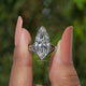 Marquise Cut Lab Diamond Split Shank Ring