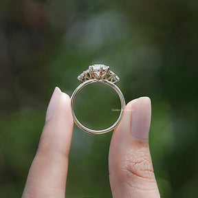 Marquise And Baguette Lab Diamond Five Stone Ring