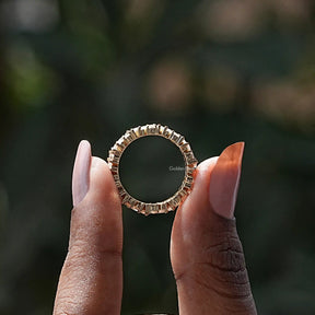 [Marquise And Round Cut Eternity Band]-[Golden Bird Jewels]