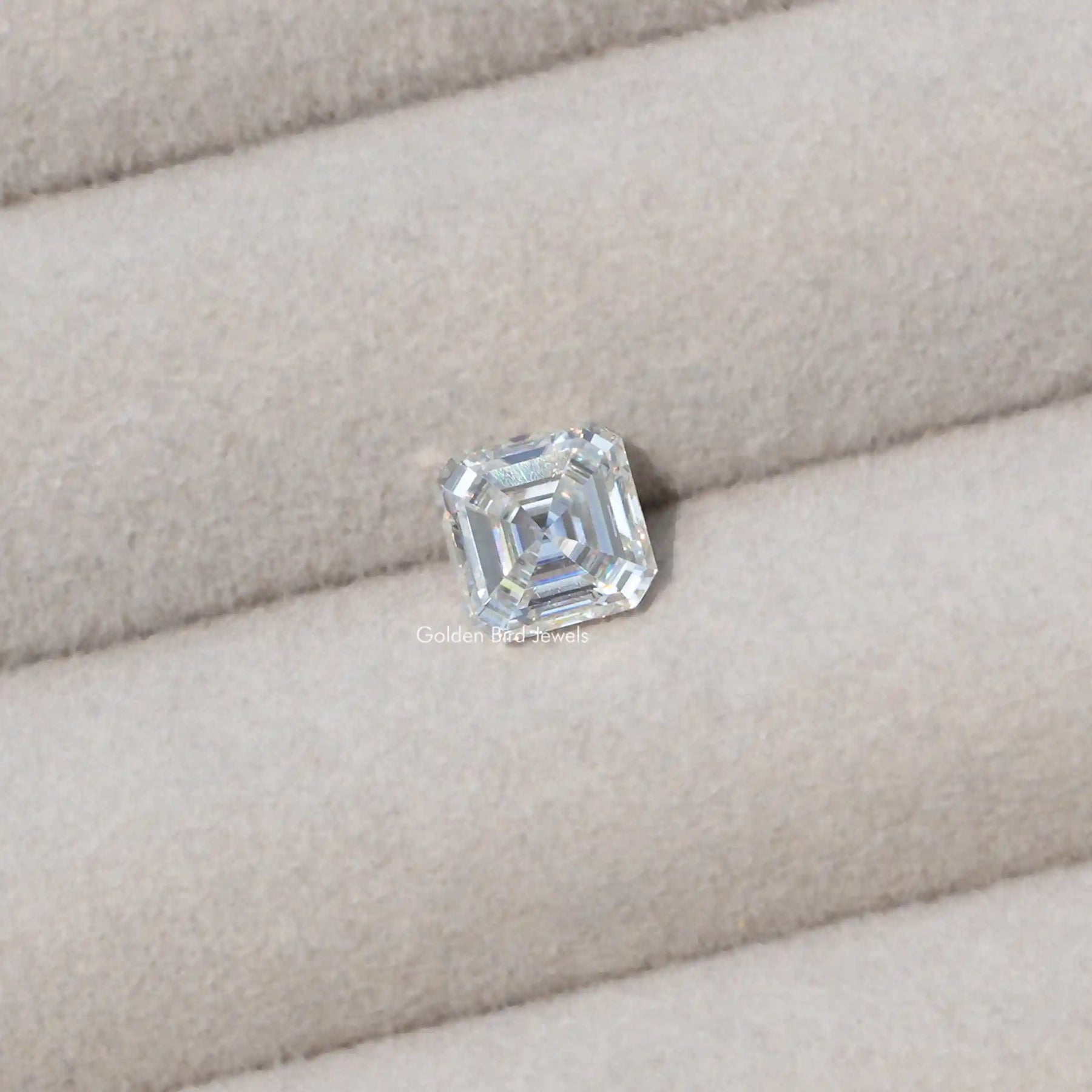 [Moissanite Asscher Cut Loose Stone]-[Golden Bird Jewels]