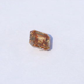 [Front view of asscher loose moissanite stone]-[Golden Bird Jewels]
