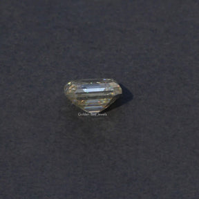 Side View of Asscher Cut Loose Moissanite Stone