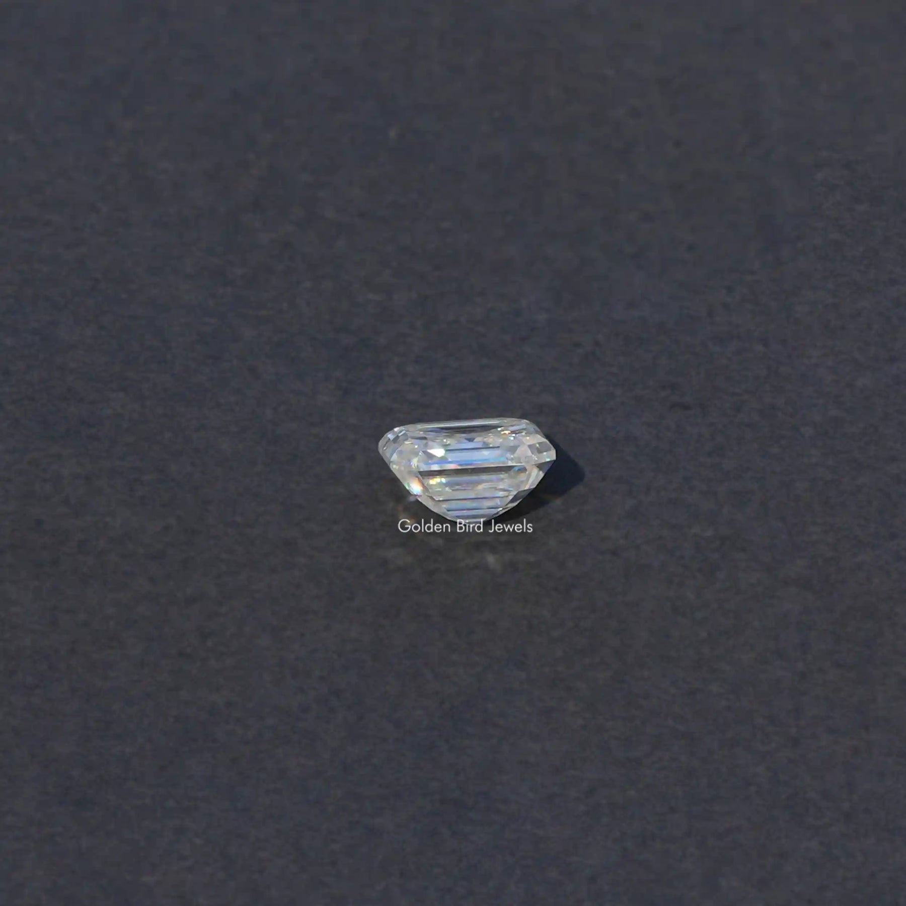 [Colorless Asscher Cut Loose Moissanite]-[Golden Bird Jewels]