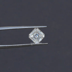 [Colorless Asscher Cut Loose Moissanite]-[Golden Bird Jewels]