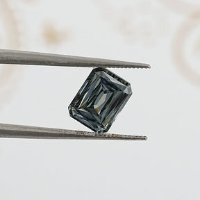 Gray Criss Cut Moissanite Loose Stone