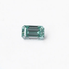 Front View Of Emerald Cut Loose Moissanite