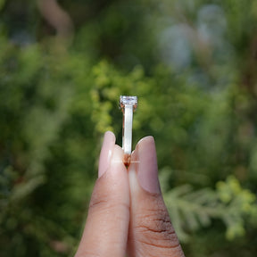 Five Stone Radiant Cut Moissanite Band