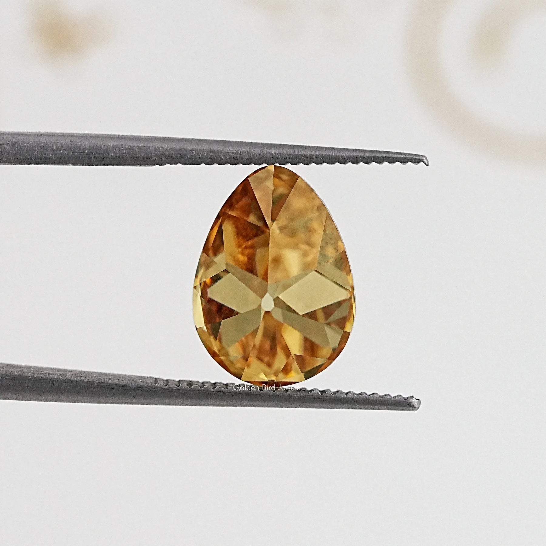 Champagne Old Mine Pear Cut Loose Moissanite