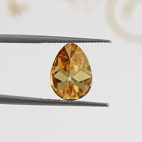 Champagne Old Mine Pear Cut Loose Moissanite