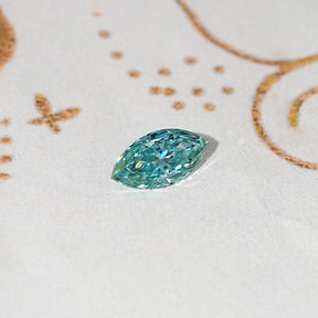 Blue Marquise Cut Moissanite Loose Stone