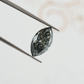 Gray Marquise Cut Moissanite Loose Stone