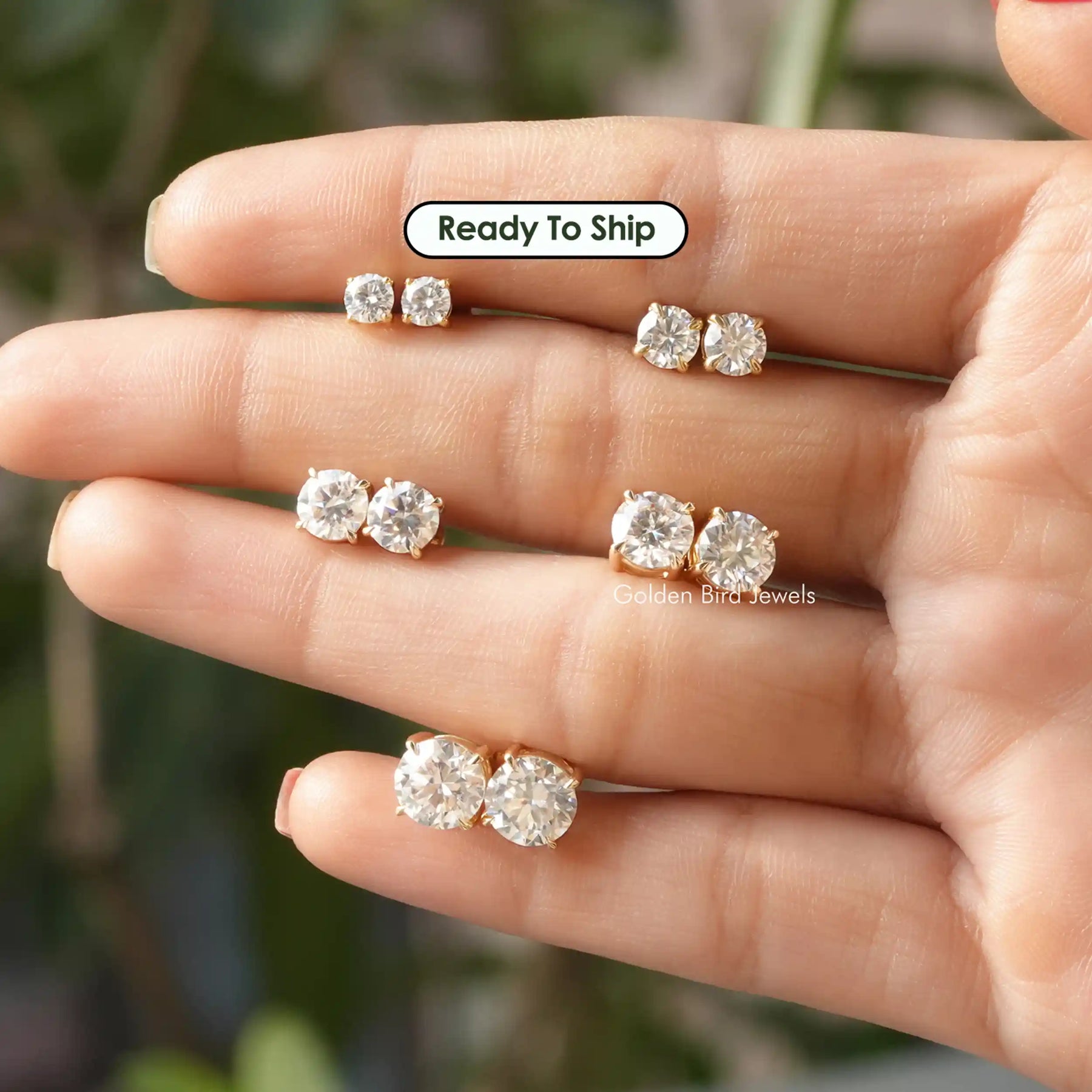 Moissanite earrings online near me
