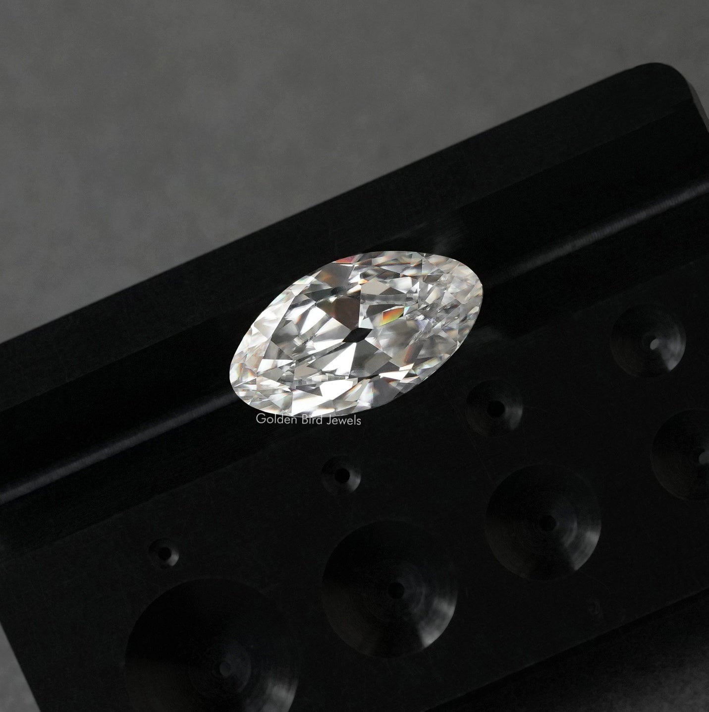 Old Mine Moval Cut  Colorless Moissanite Loose Stone