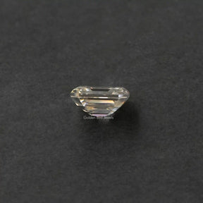 Side view of Moissanite Asscher Cut Loose Stone