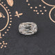 Front View Of Colorless Old Cut Cushion Loose Moissanite Stone