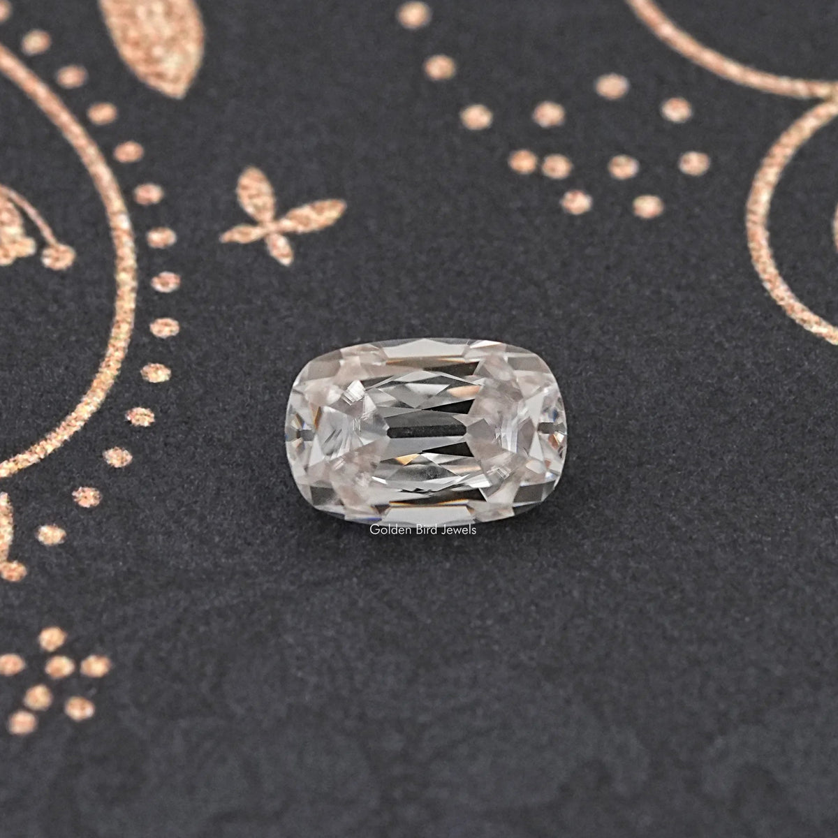 Near Colorless Old Cut Cushion Loose Moissanite Stone