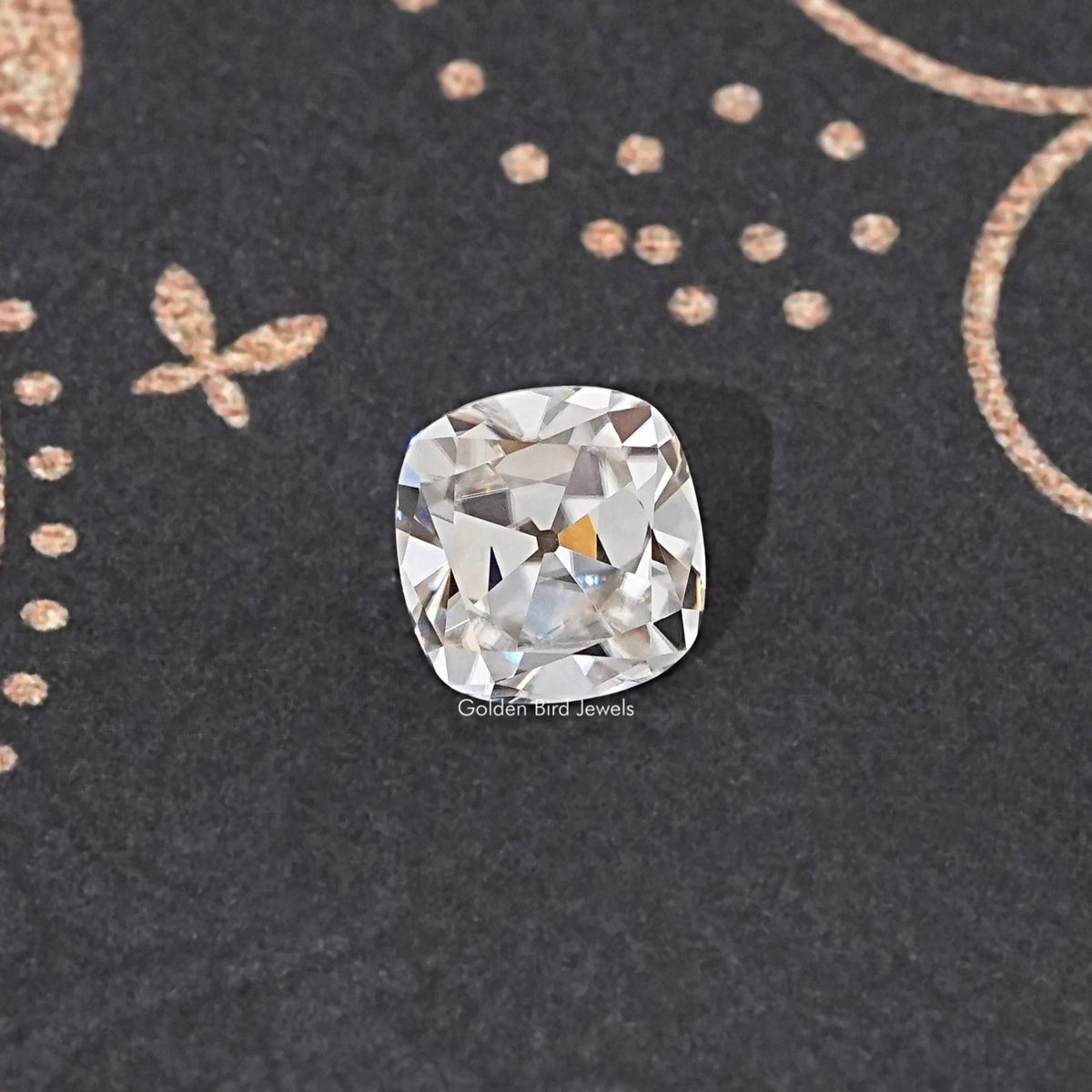 Near Colorless Old Mine Cushion Loose Moissanite Stone