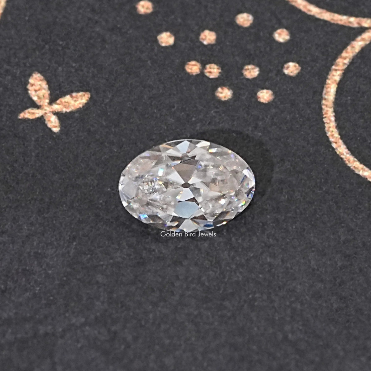 Near Colorless Old Mine Oval Loose Moissanite