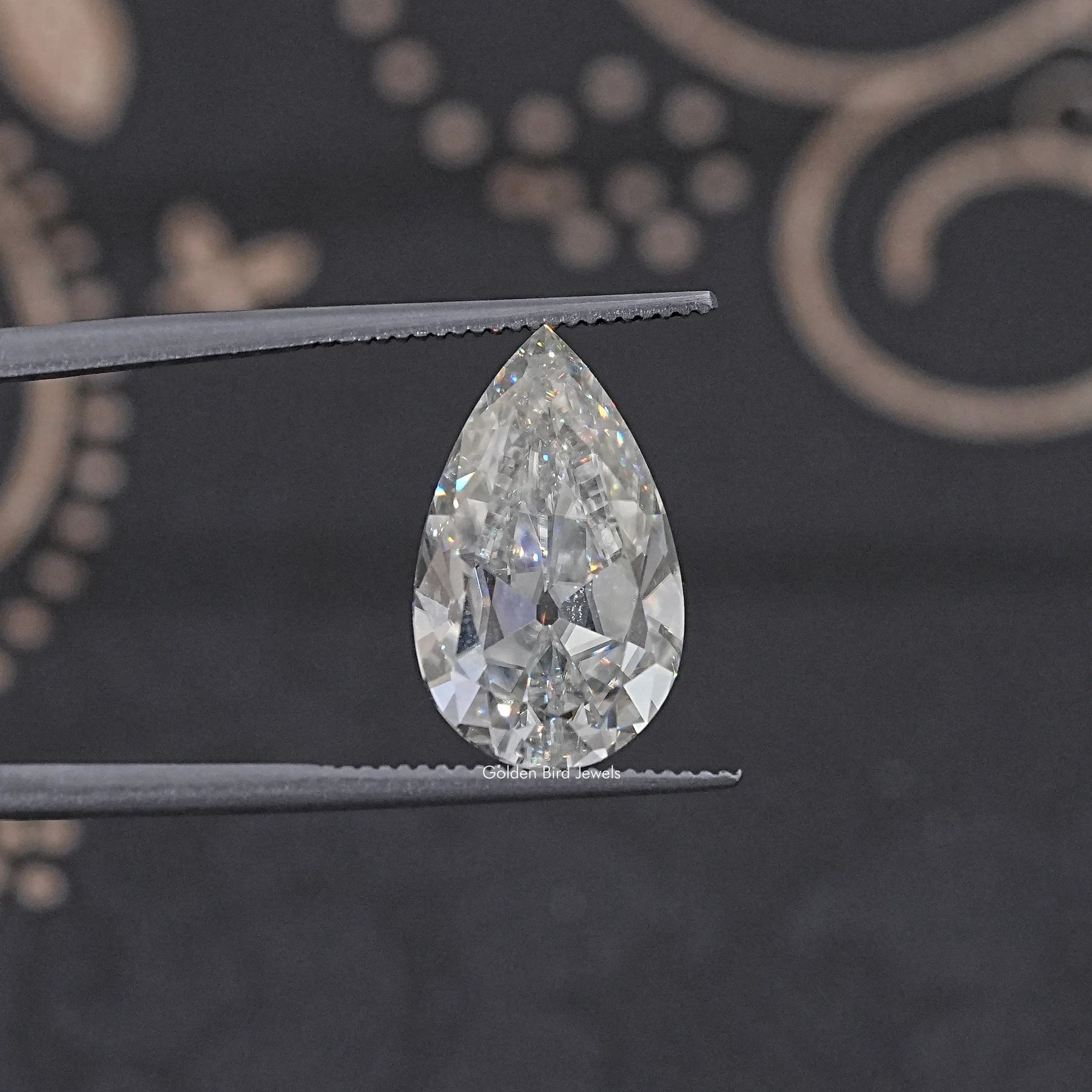 Old Mine Pear Cut Moissanite Loose Stone