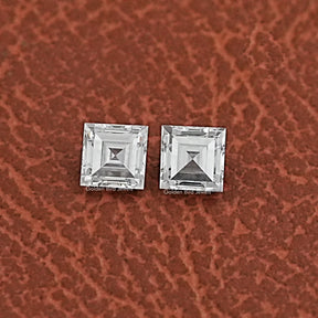 Carre Cut Lab Diamond Matching Pair