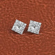 Princess Cut Lab Grown loose Diamond Pair