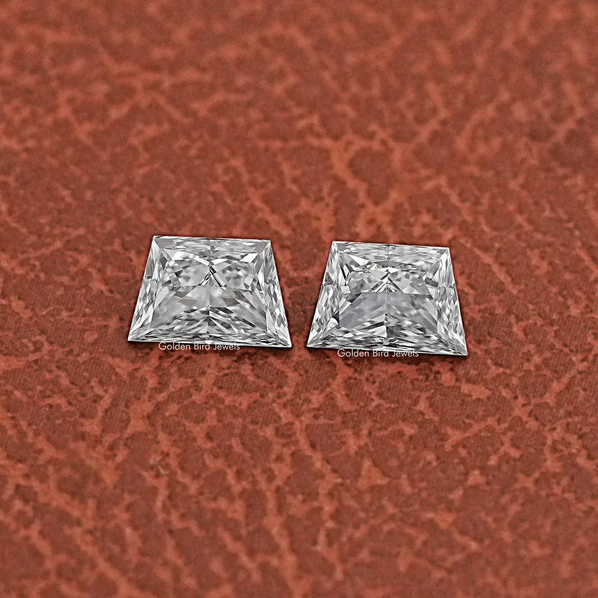 Brilliant Trapezoid Cut Lab Diamond Pair
