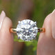 Round Cut Lab Grown Diamond Solitaire Ring