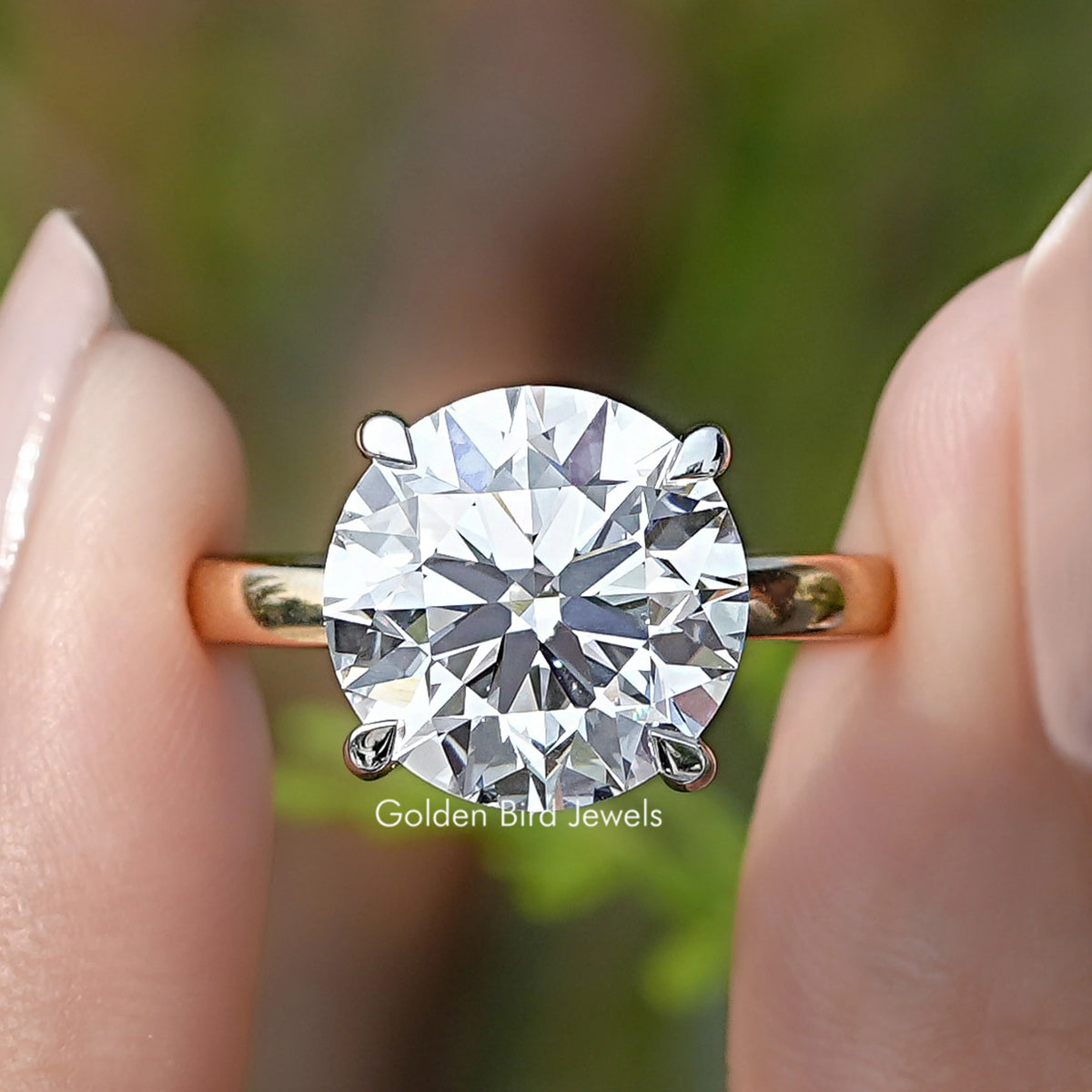 Round Cut Lab Grown Diamond Solitaire Ring
