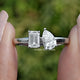 Emerald And Pear Lab Diamond Toi Et Moi Ring