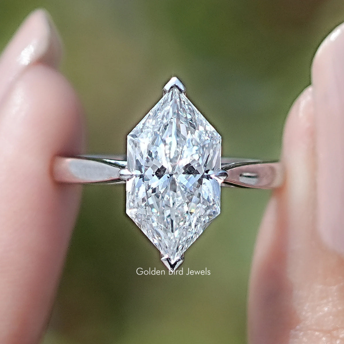Dutch Marquise Cut Lab Diamond Solitaire Ring