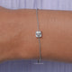 Asscher Lab Diamond Delicate Chain Bracelet