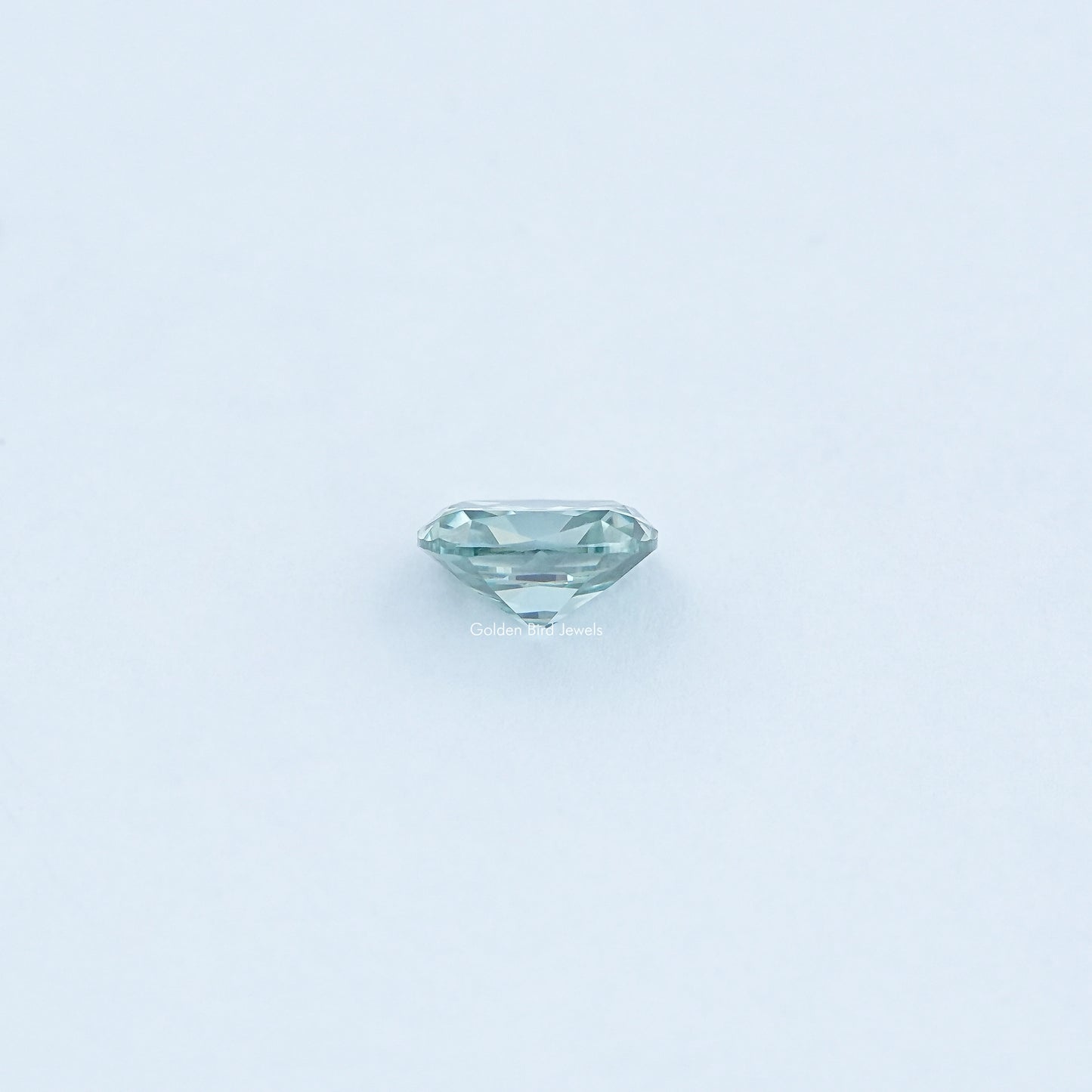 Side View Of Loose Moissanite in unique Pattern 