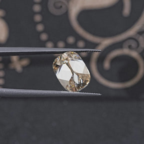 Off White Old Cut Cushion Loose Moissanite