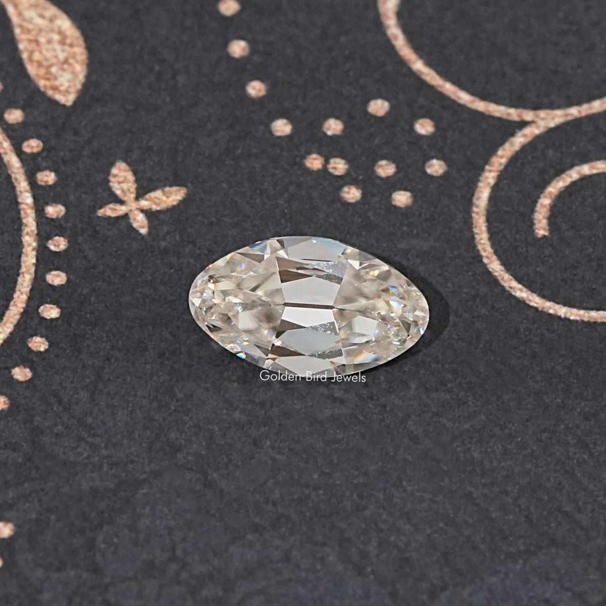 Off White Old Mine Moval Loose Moissanite
