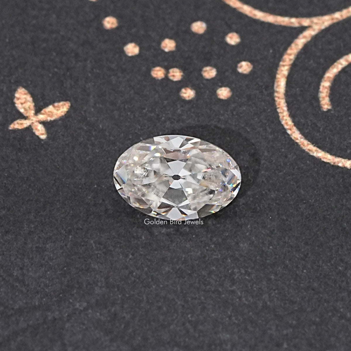 Off White Old Mine Oval Loose Stone